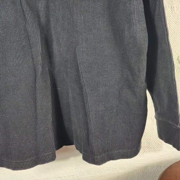 Gemrock Heavy Weight Black Cotton Waffle Knit LS Crew Neck Thermal Shirt Sz 2XL - Picture 13 of 16